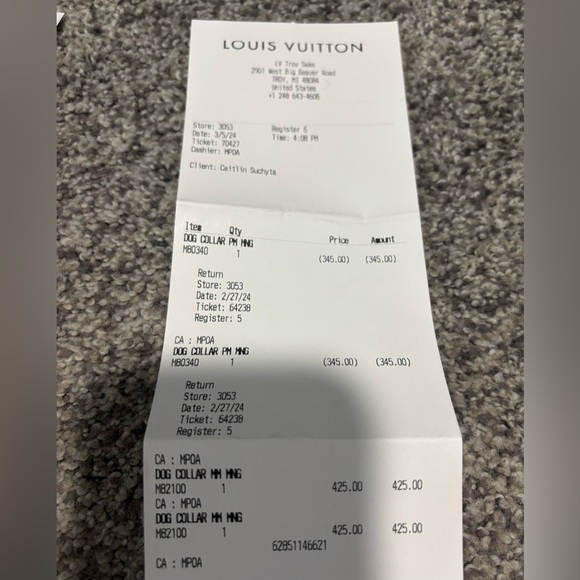 Louis Vuitton dog collar MM - Picture 11 of 11